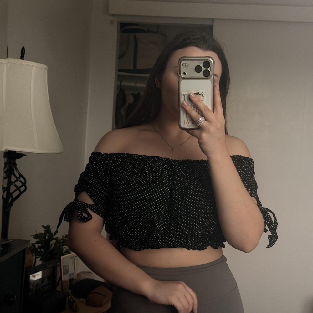 Zara Black Crop Top